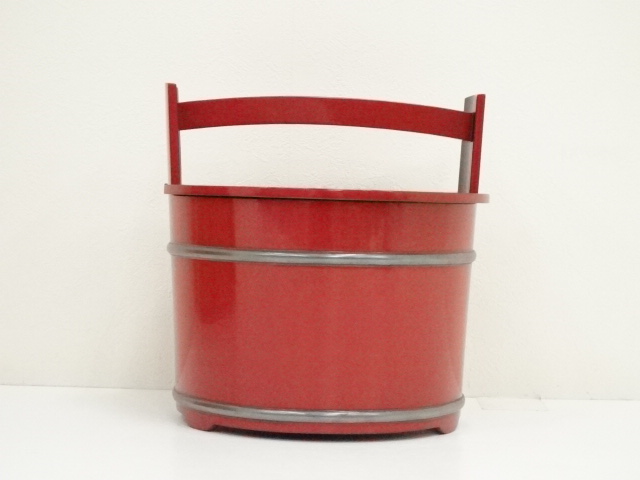 道具 ] - 道具 岡本漆専堂造 朱手桶水指（共箱） | ネットショップ圭